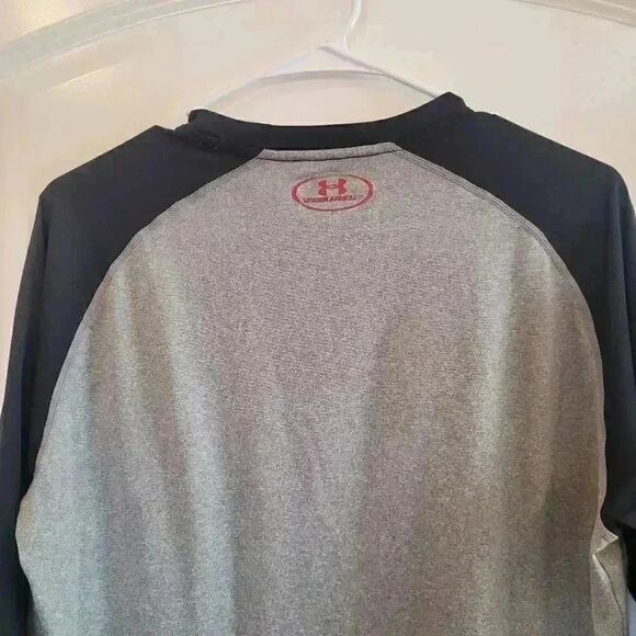 Under Armour Unisex Youth Baseball/Softball Raglan Sleeve T-Shirt - Picture 8 of 8